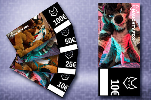 10€ Naughty Fox Voucher with Fursuiter and Murrsuiter